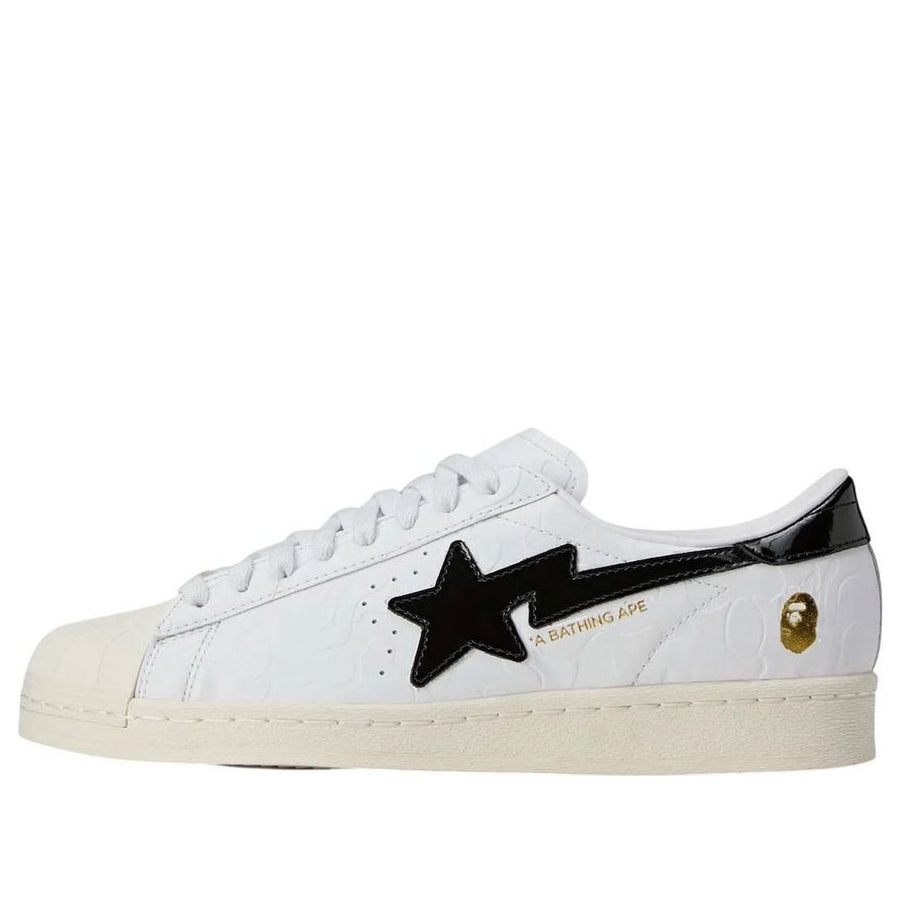 

Кроссовки adidas x A Bathing Ape Superstar Vintage 'White Black', белый