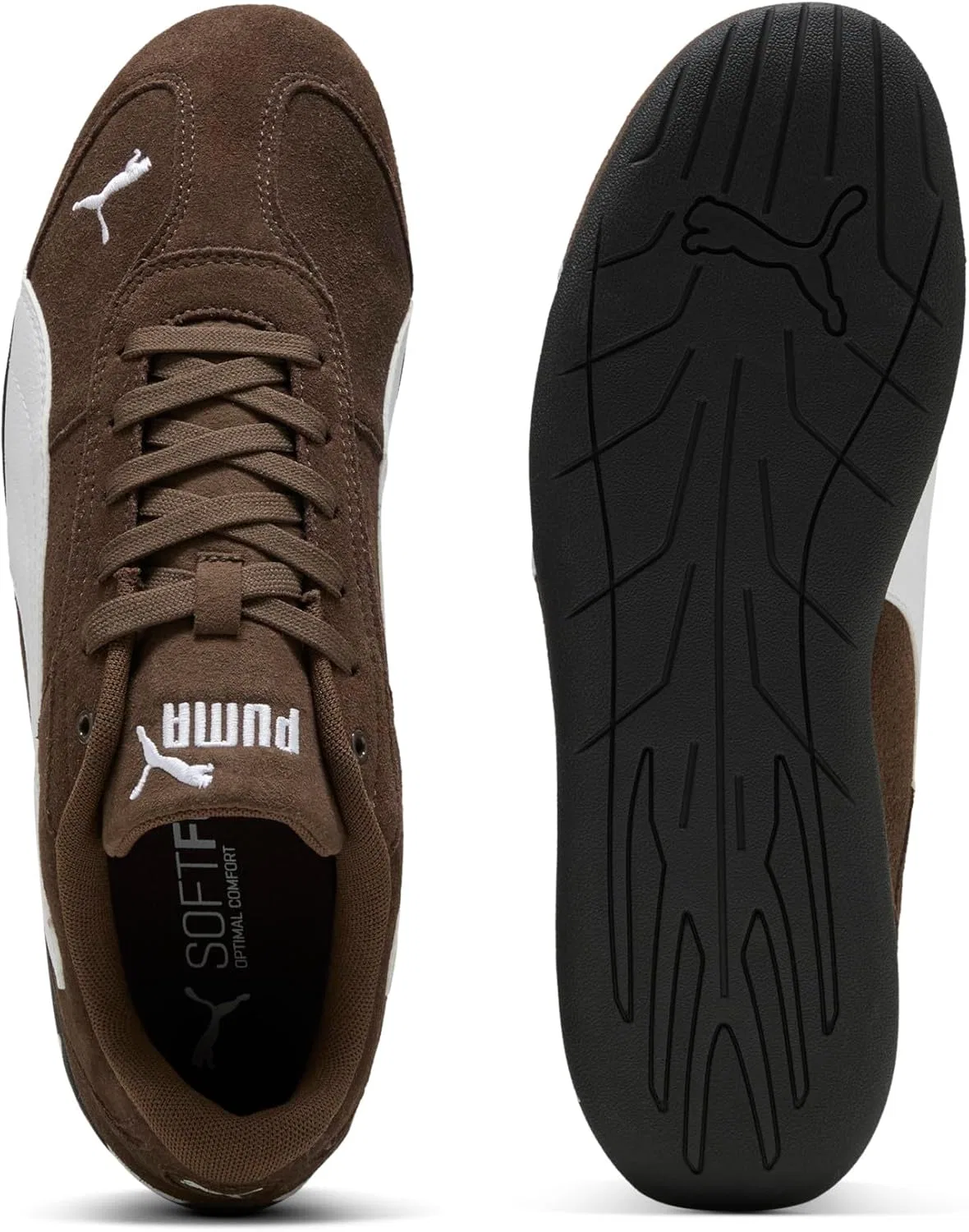 Кроссовки мужские PUMA, цвет Chocolate-puma White — фото 4