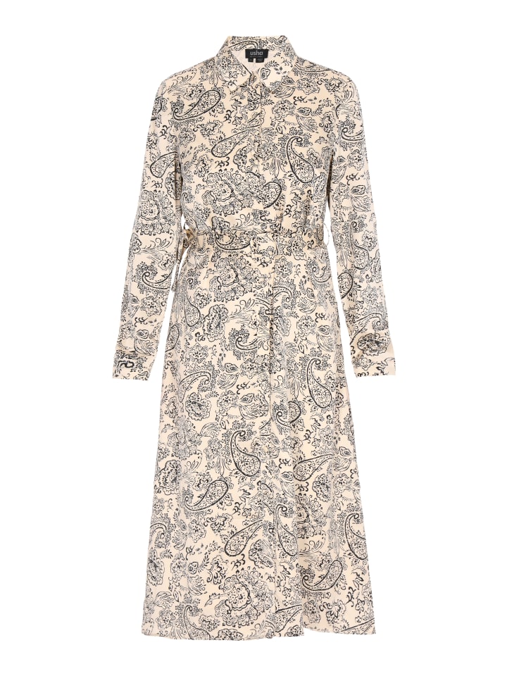 

Платье до колена usha BLACK LABEL, цвет cream black