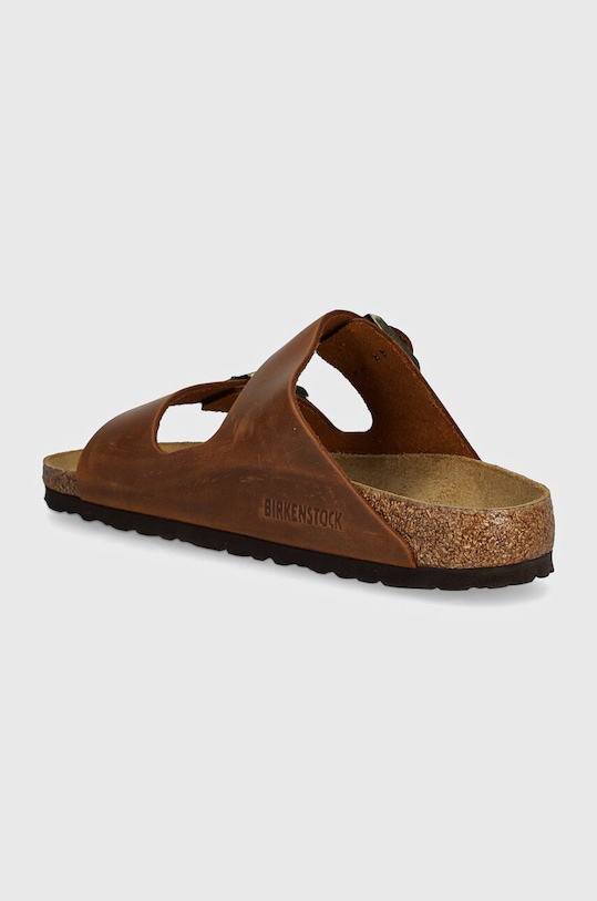 Кожаные сандалии Arizona Birkenstock, коричневый — фото 3