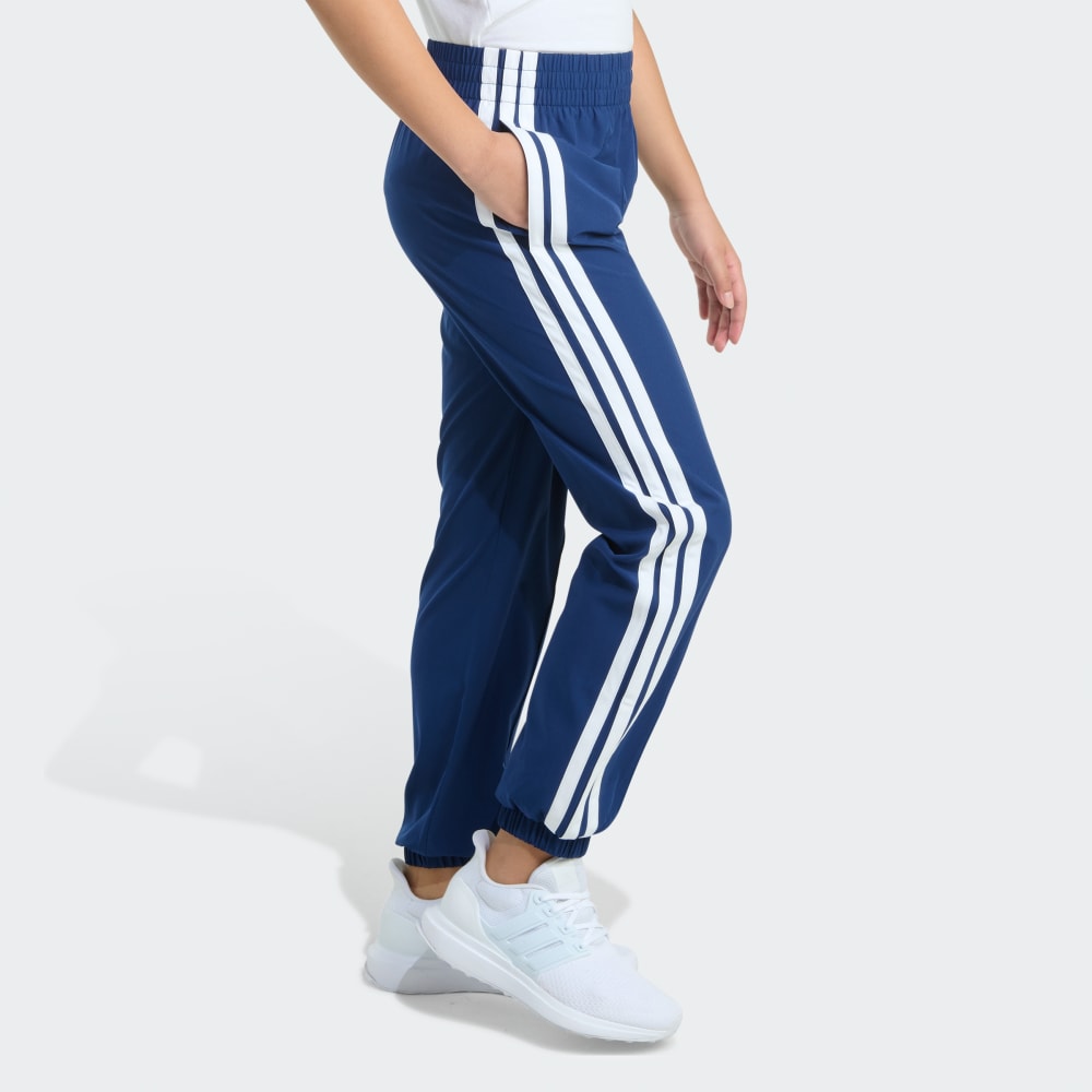 Спортивный костюм Adidas Elastic Waistband Woven 3-Stripe Pant, цвет Dark Blue — фото 4