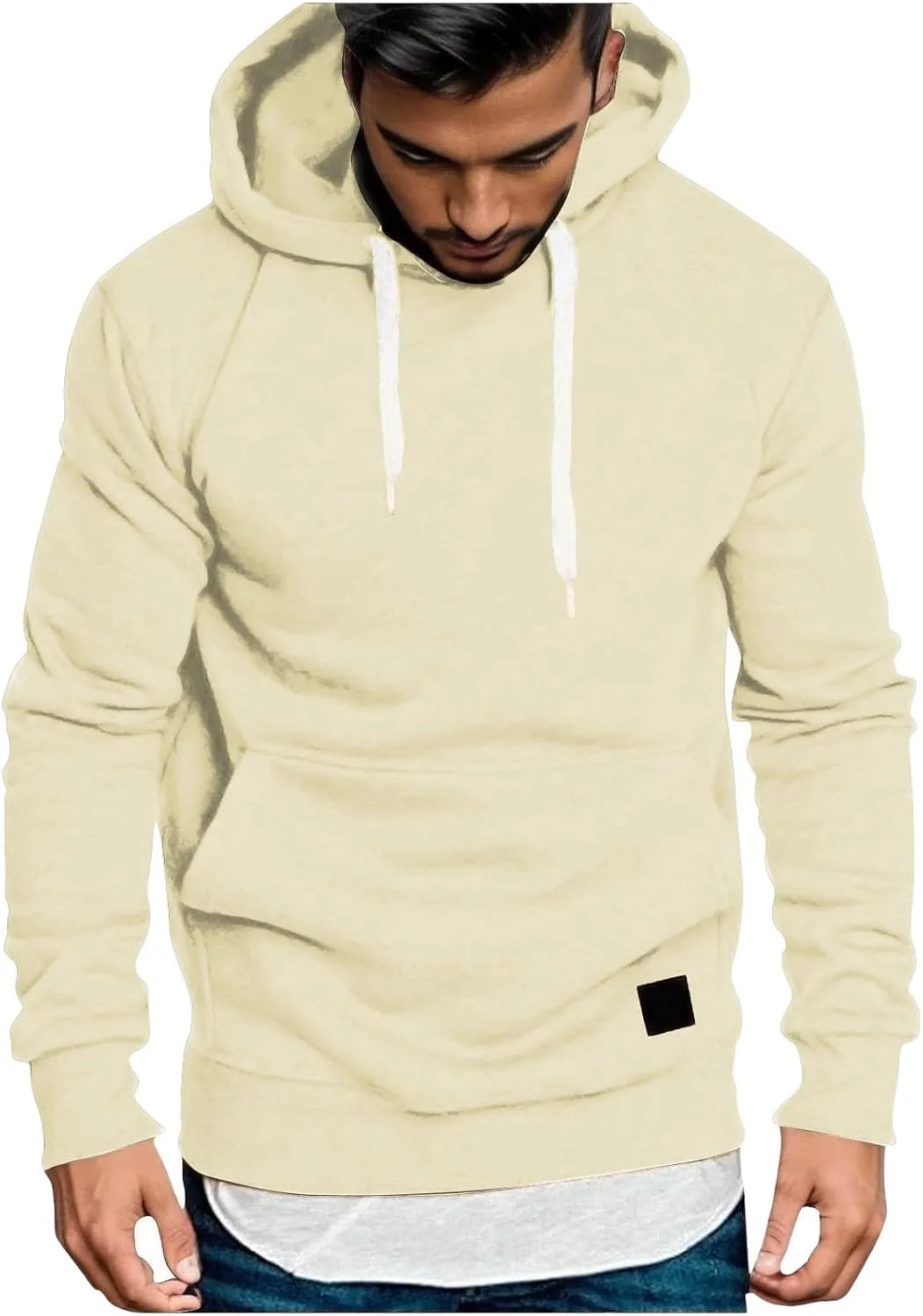 

Толстовка Fall с капюшоном для мужчин, легкая, с длинными рукавами и кулиской