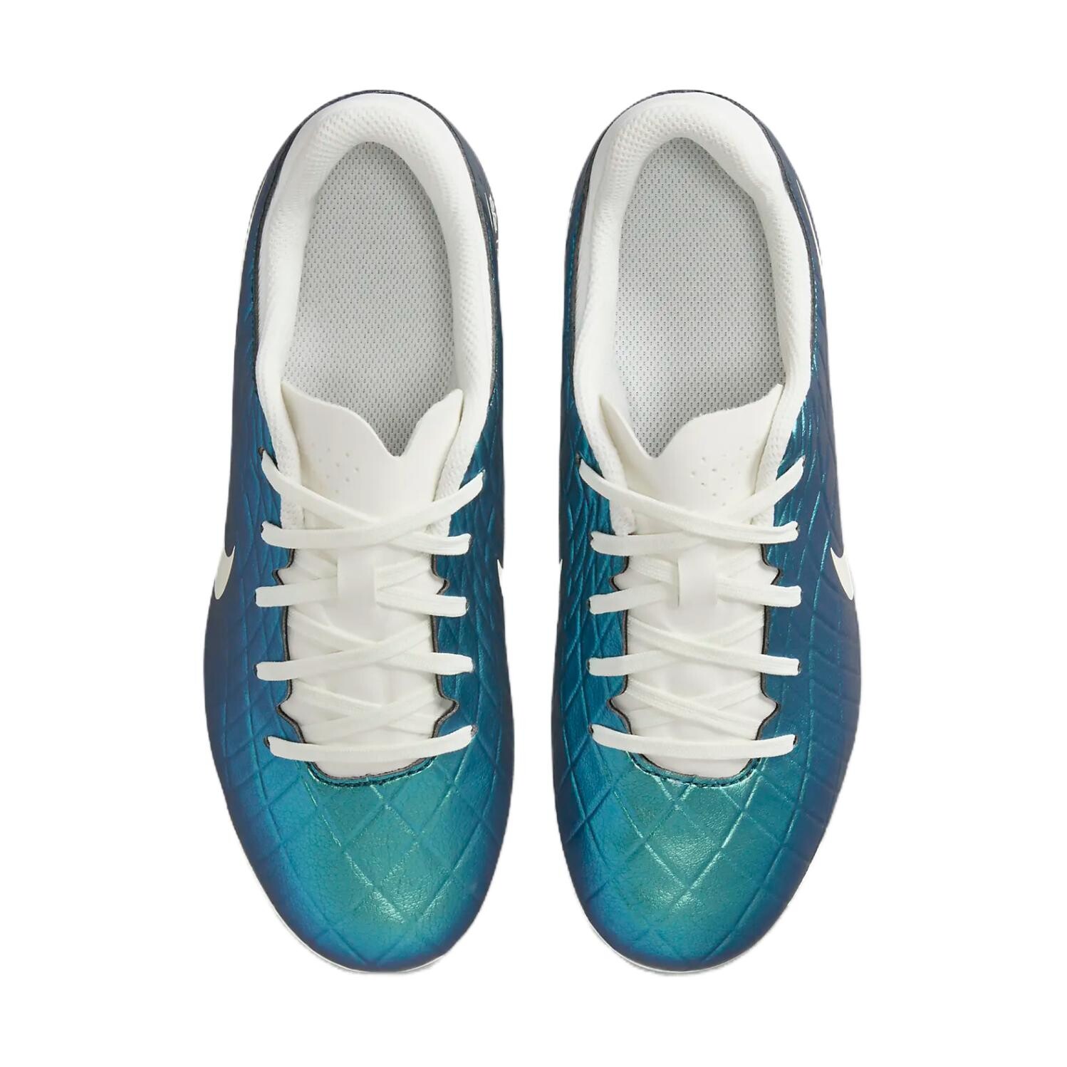 Детские футбольные бутсы Nike Tiempo Legend 10 Детские, Blue/White — фото 4