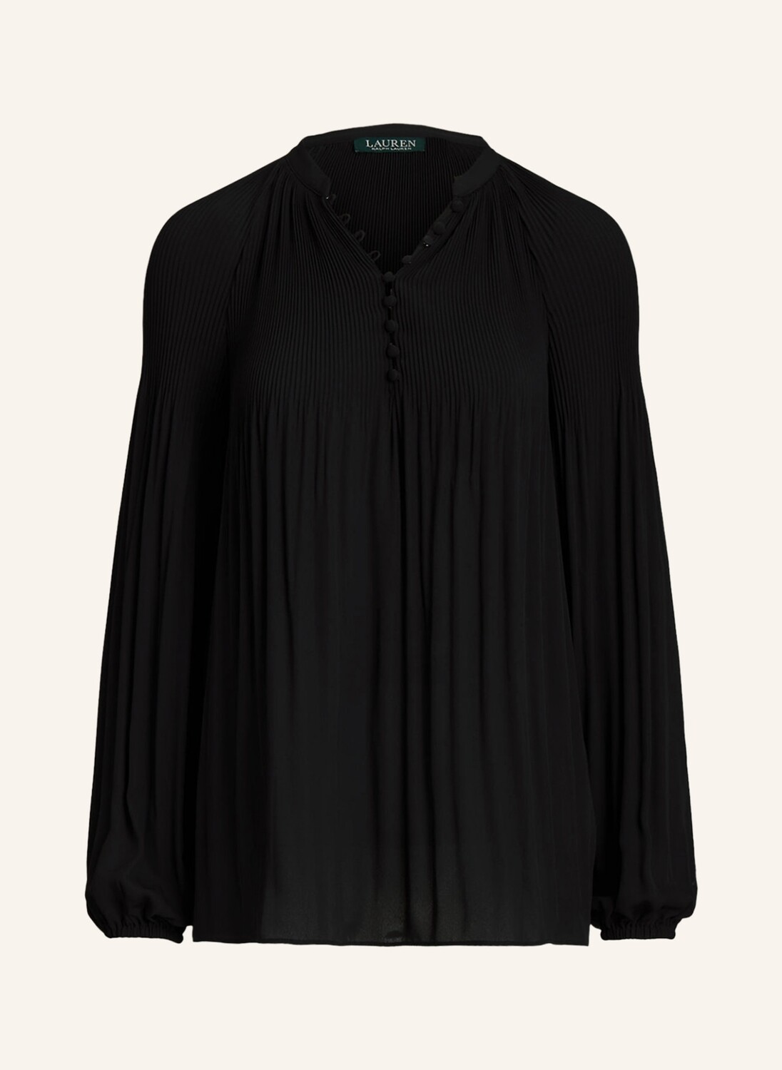 

Блуза LAUREN RALPH LAUREN mit Plissee, черный