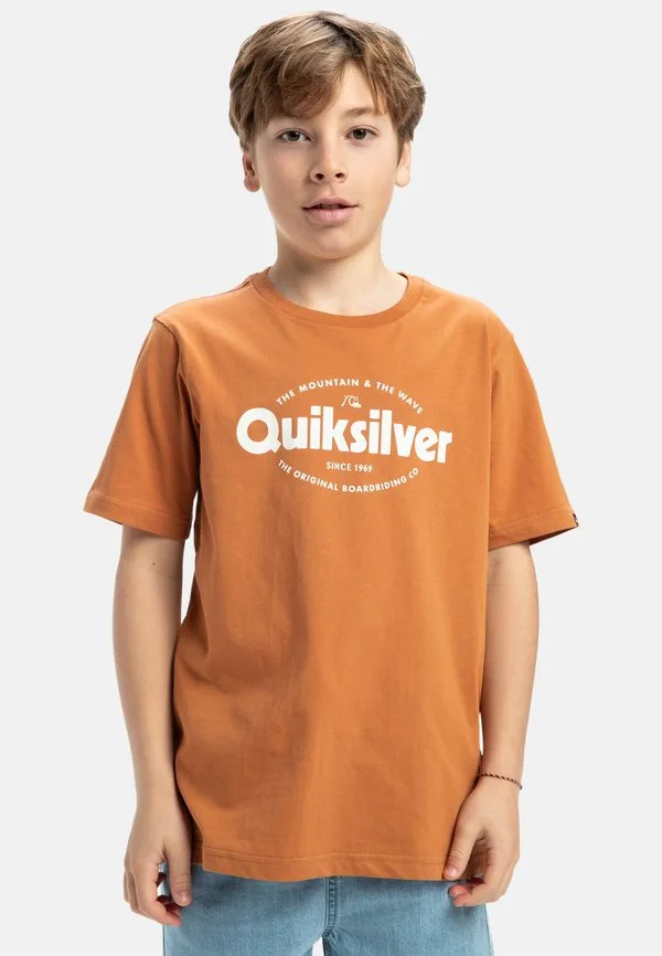 Футболка с принтом ev shape all days Quiksilver, Orange — фото 2