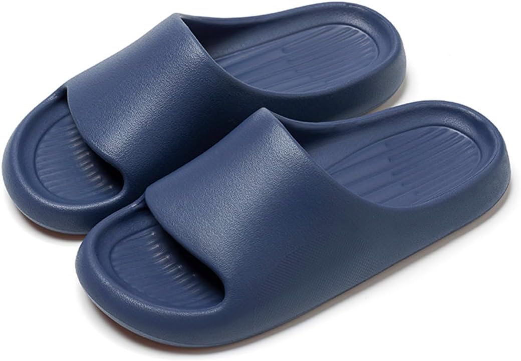 

Унисекс шлепанцы Rojeam с противоскользящей подошвой, быстро сохнущие, для душа, дома, ванной, сада и бассейна, синий