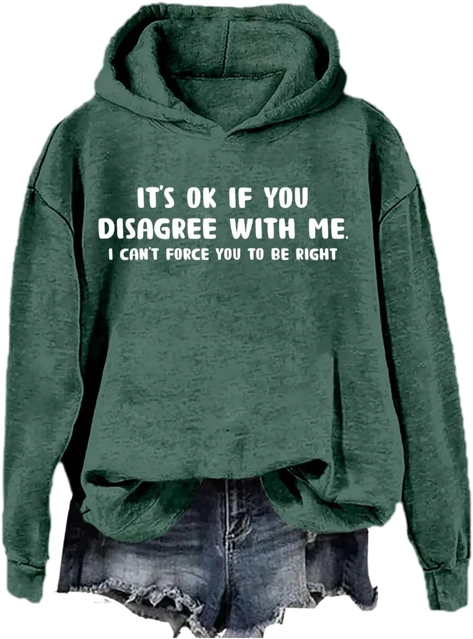 

Толстовка It's Ok If You Disagree With Me, длинный рукав SIMJEW