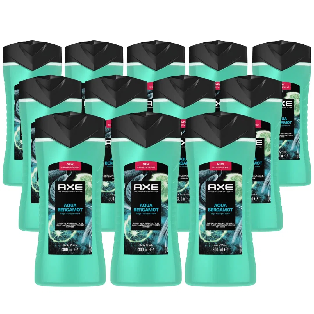 Гель для душа Aqua Bergamot Fine Fragrance Collection от AXE, 300 мл (6 шт.) Axe