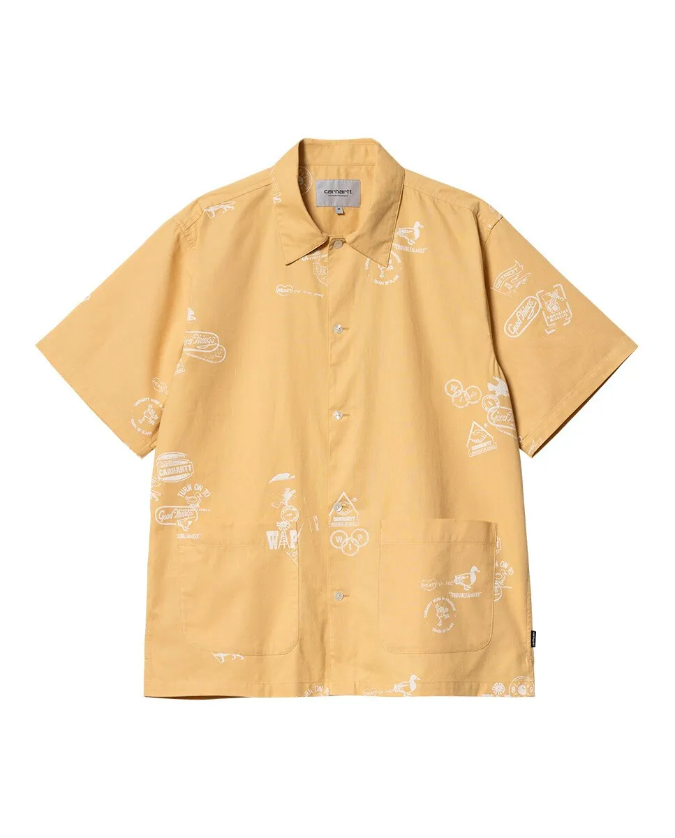 

Рубашки, блузки и топы Рубашка S/S Stamp Carhartt WIP, бежевый