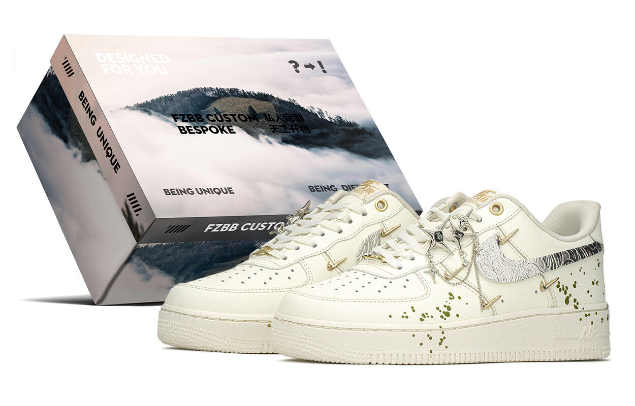

Кроссовки Nike Air Force 1 Skateboard Shoes Women's Low-Top White/Green, Зеленый, Кроссовки Nike Air Force 1 Skateboard Shoes Women's Low-Top White/Green