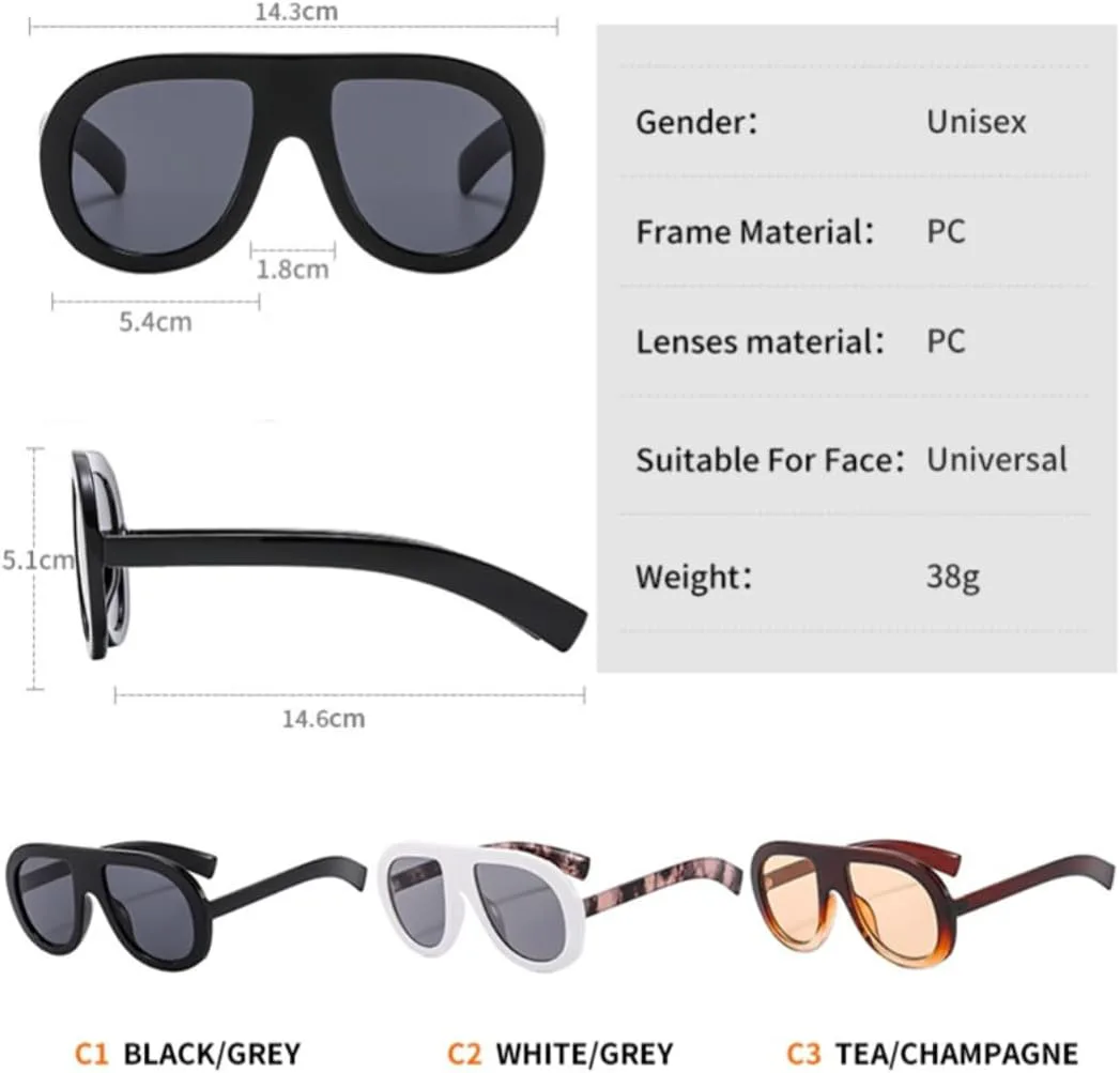 

Квадратные солнцезащитные очки для женщин, винтажные очки для мужчин, модные, роскошные, с защитой от УФ-излучения UV400, увеличенного размера UATXTAU, Blue