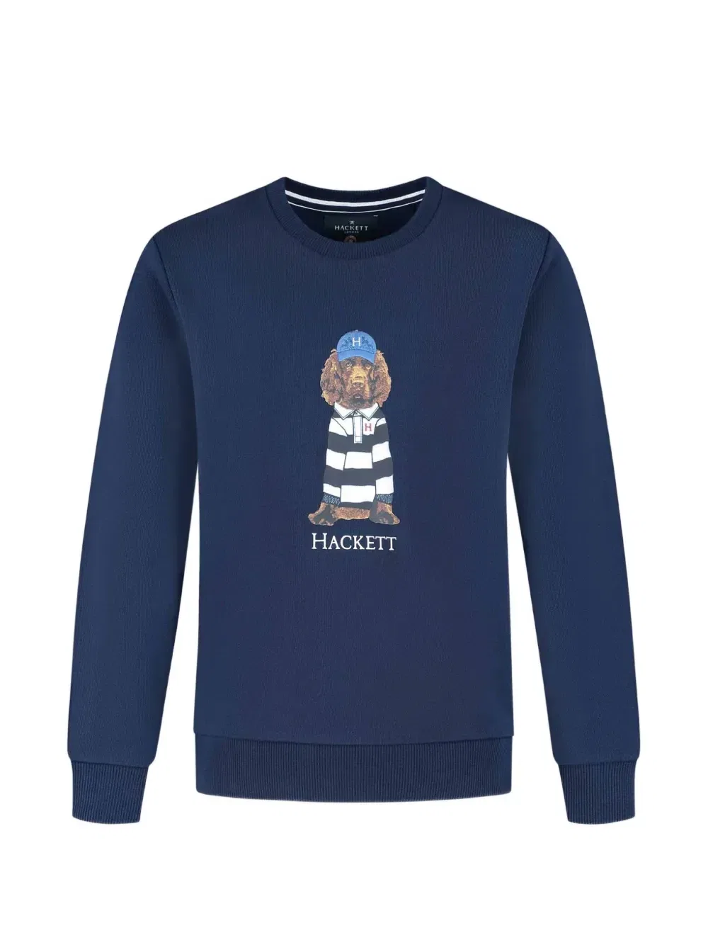 Свитшот с графическим принтом Hackett Kids, синий