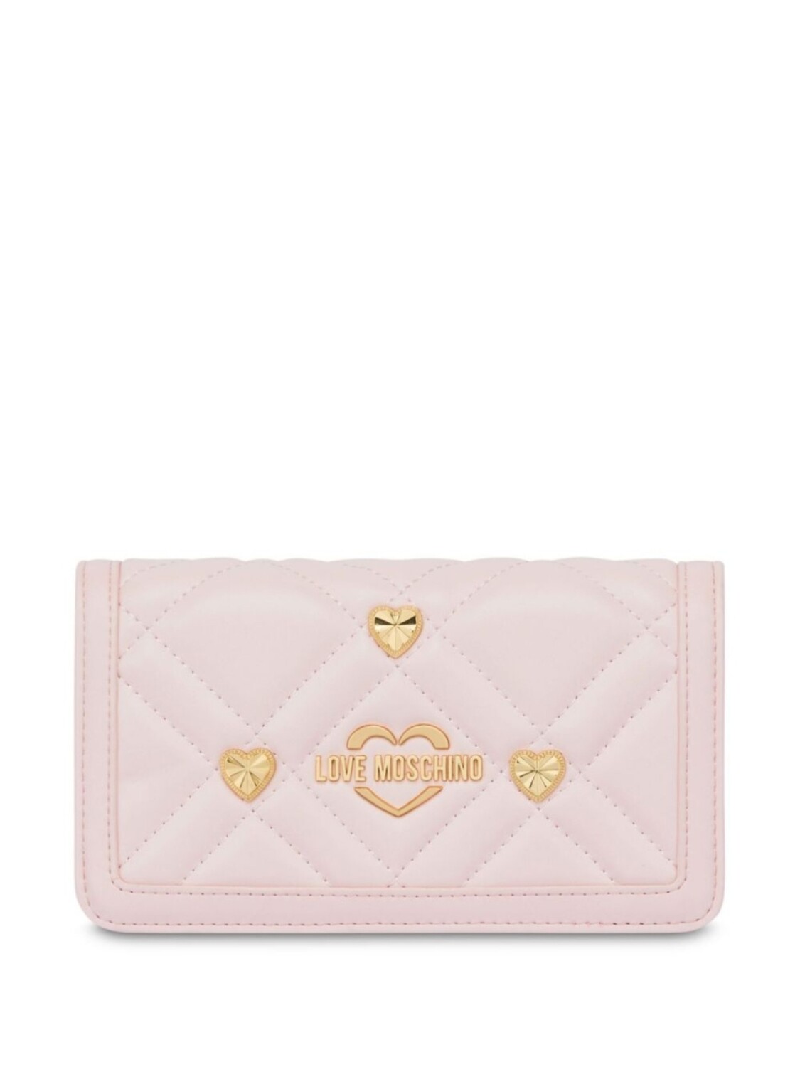 

Стеганая сумка через плечо Love Moschino, розовый