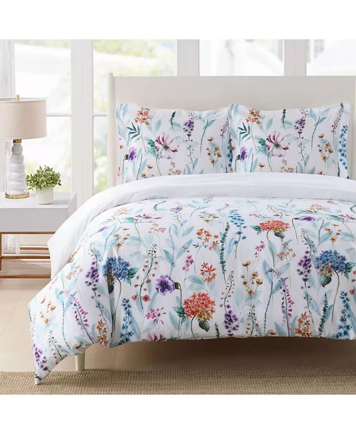 

Комплект пододеяльников Thalia из 100 % хлопка, Twin/Twin XL Egyptian Linens, белый