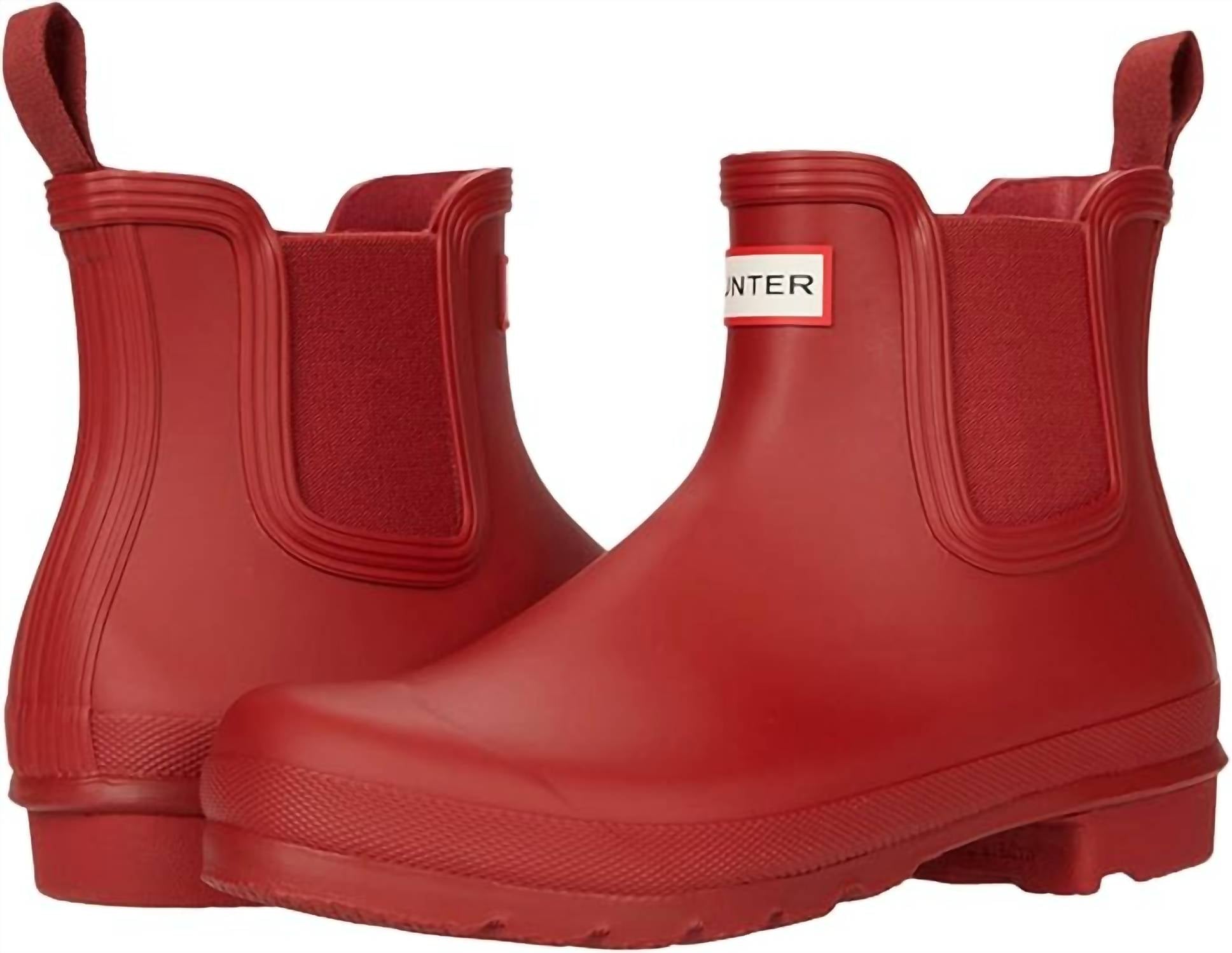 Женские дождевые сапоги Original Chelsea в цвете Military Red Hunter