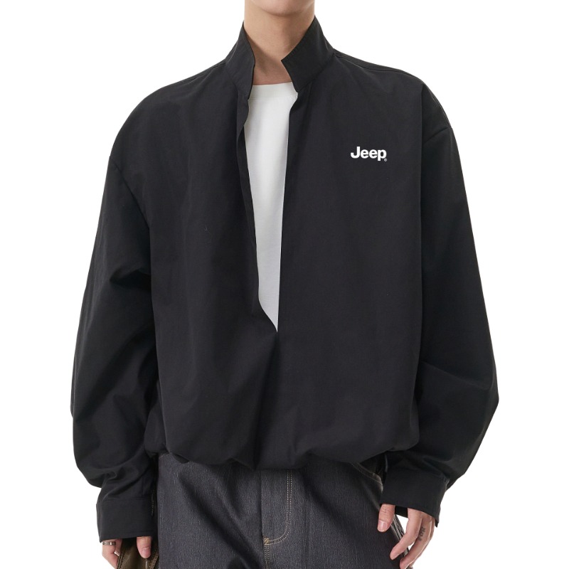 

Рубашка Unisex Lapel Moderate Others Jeep, черный