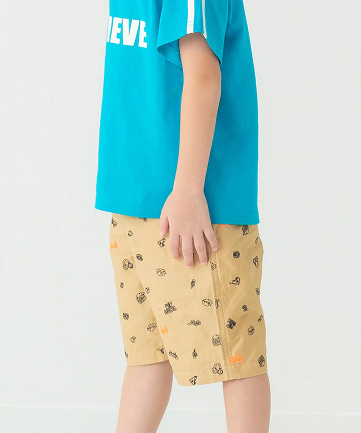 Штаны DILASH Icon Neon Pocket cotton 100% бежевые — фото 3