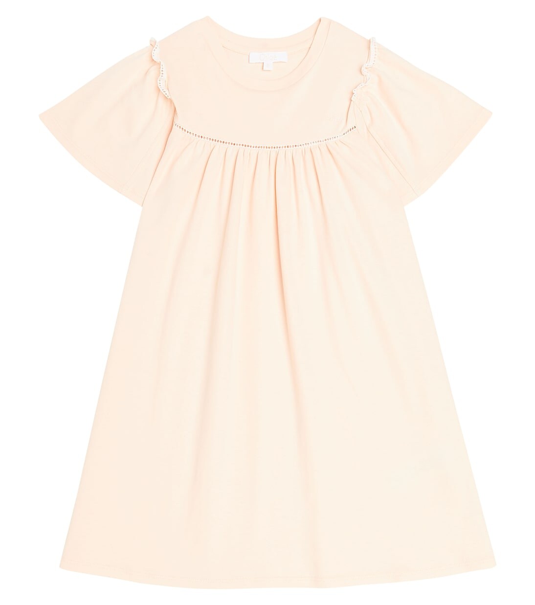 

Хлопковое платье Chloé Kids, розовый