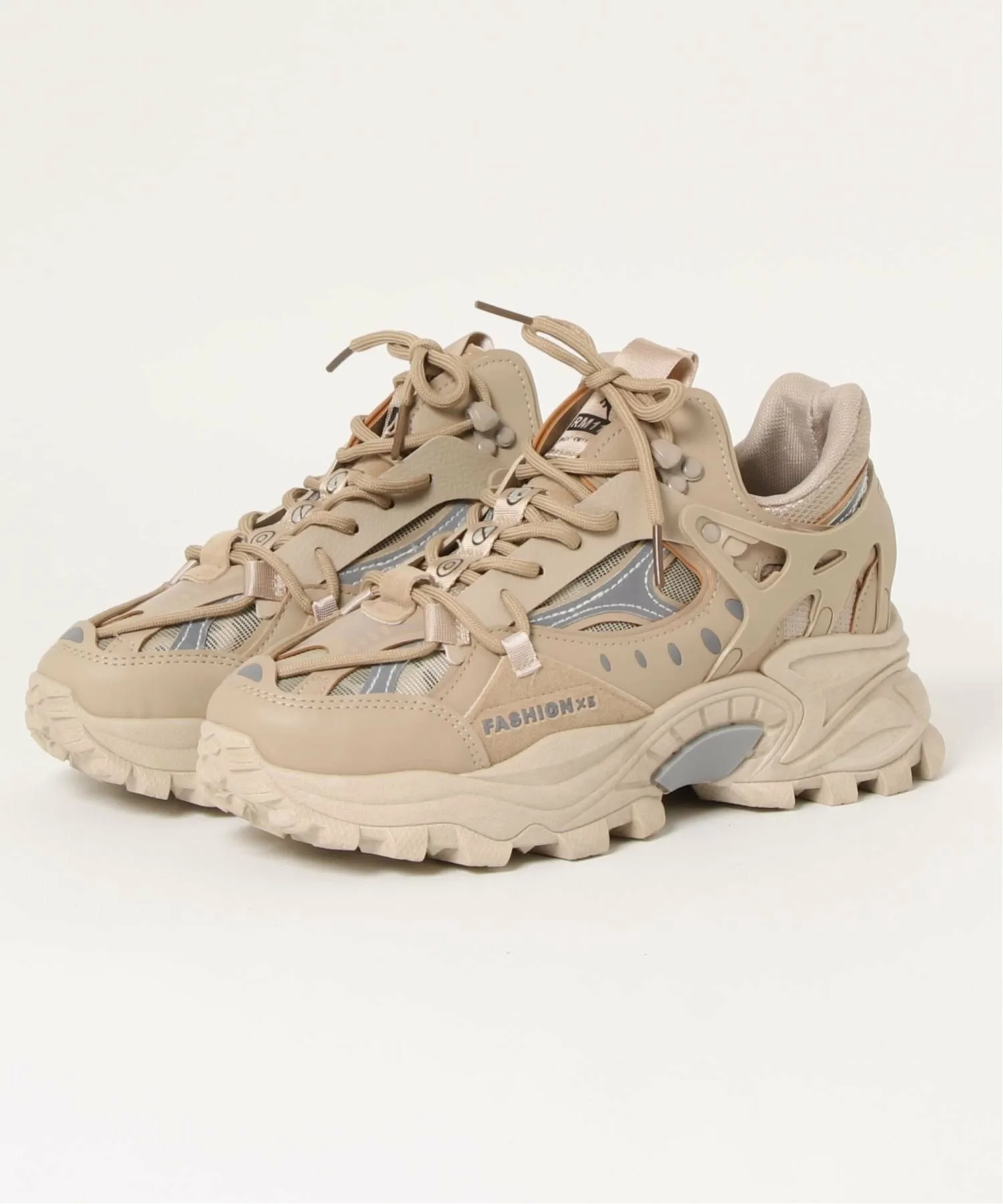 Неравномерные туфли большого силуэта Aimoha Mens, beige — фото 4
