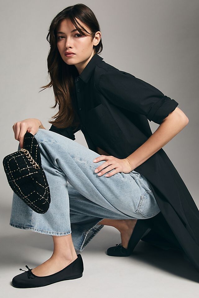 

Платье-рубашка Soren от Maeve с длинными рукавами, черный