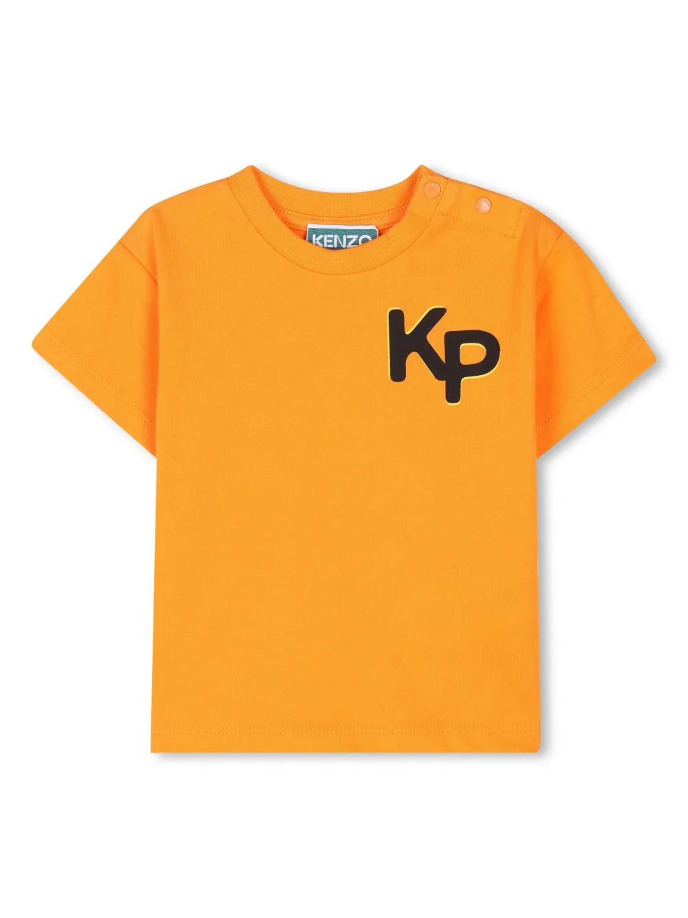 

Футболка с графичным принтом Kenzo Kids, оранжевый