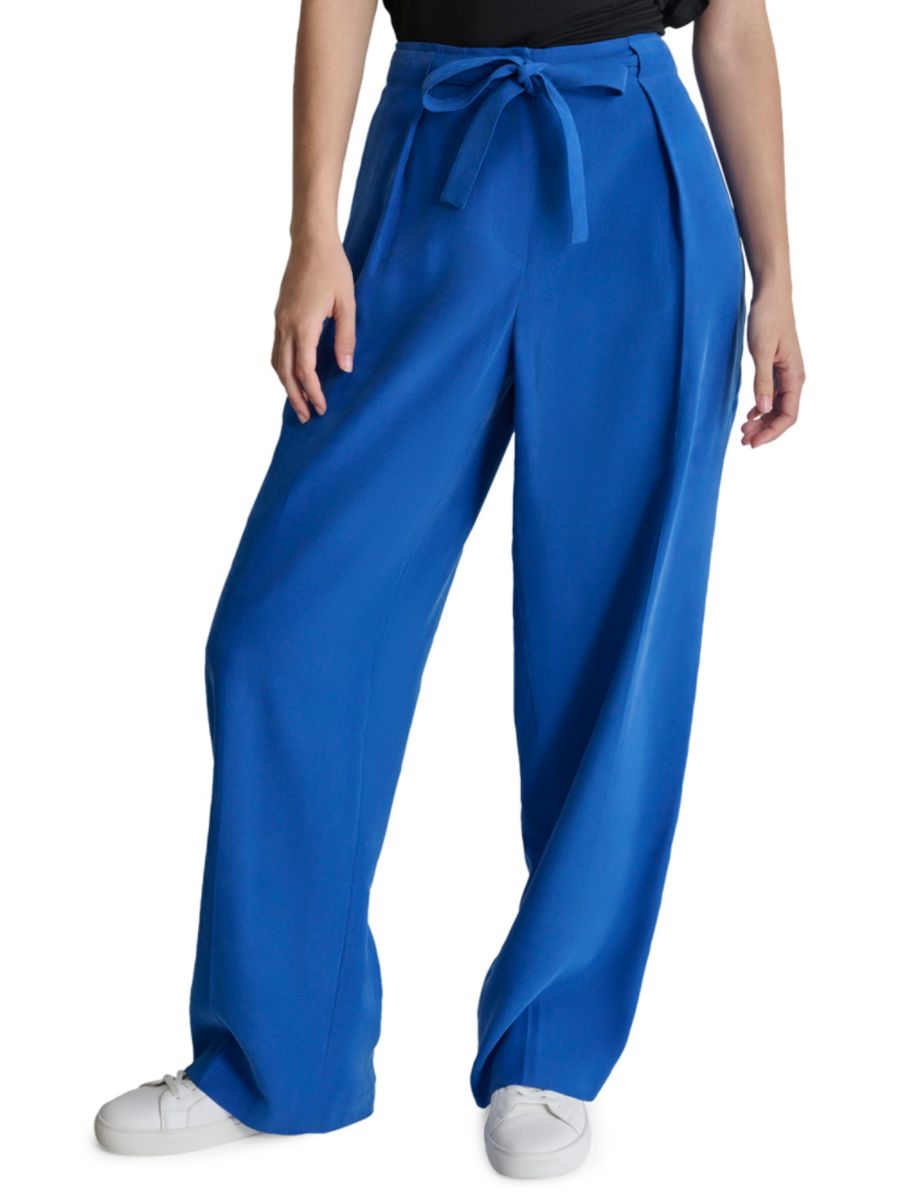 

Брюки с завязками спереди DKNY, цвет Lapis Blue