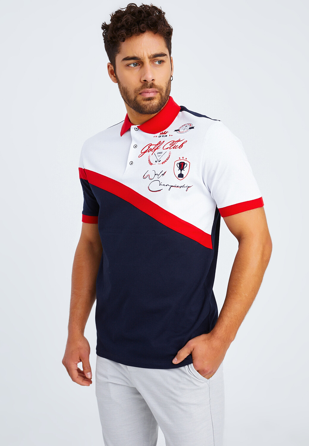 

Поло Leif Nelson Herren T Shirt Polo Herren T Shirt Polo LN 55605, синий