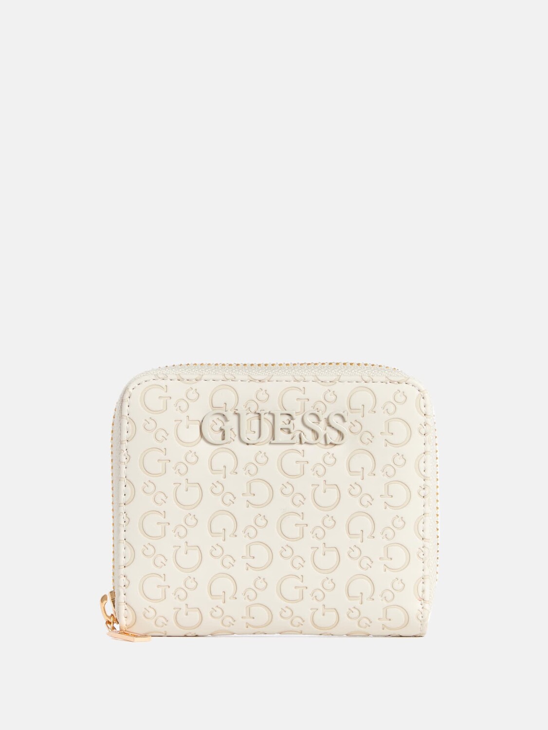 

Кошелек Bowie на круговой молнии с тиснением Guess Factory, цвет Stone