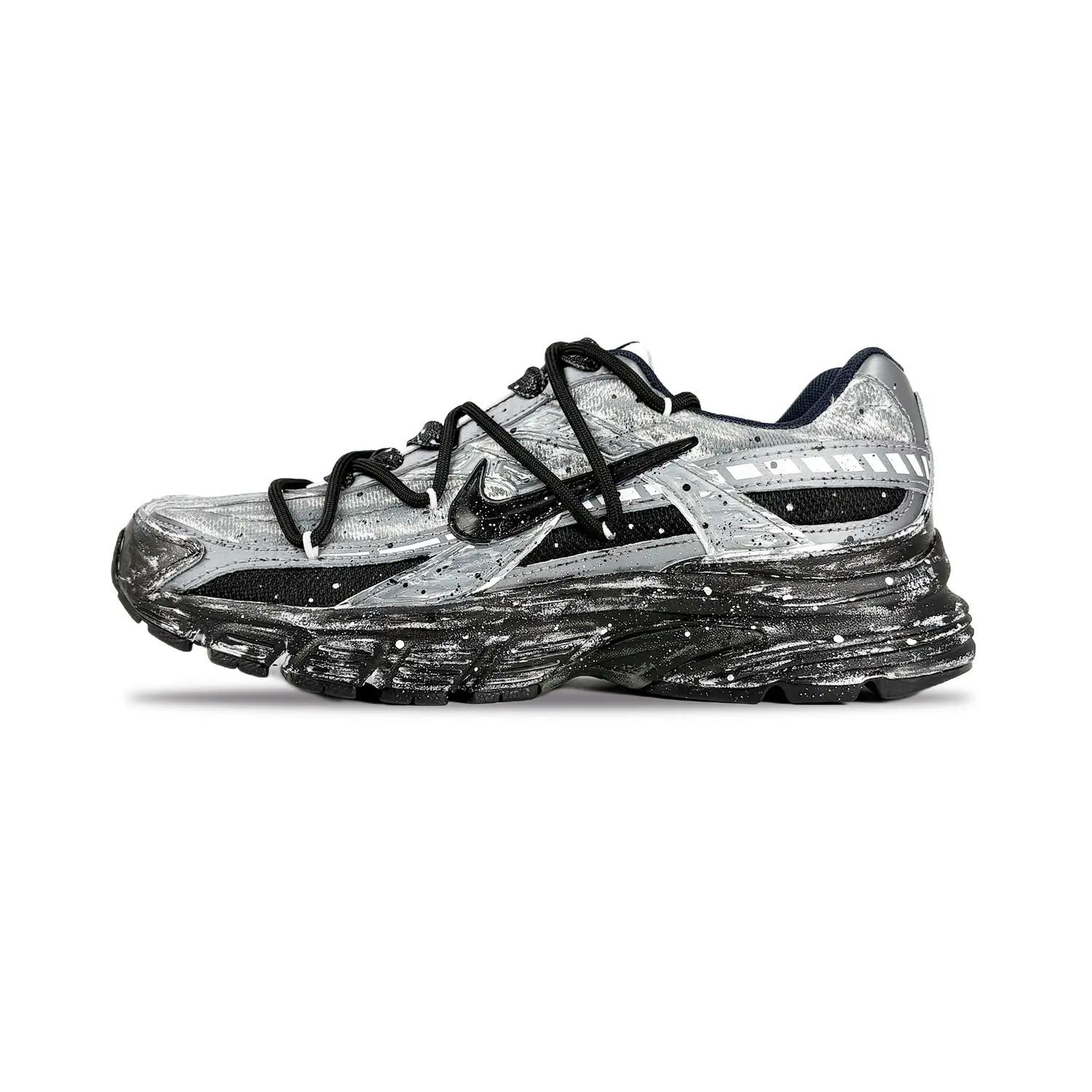 

Nike Кроссовки Initiator с амортизацией, износостойкие, низкие, повседневные, для бега по городу, черно-серые, мужские