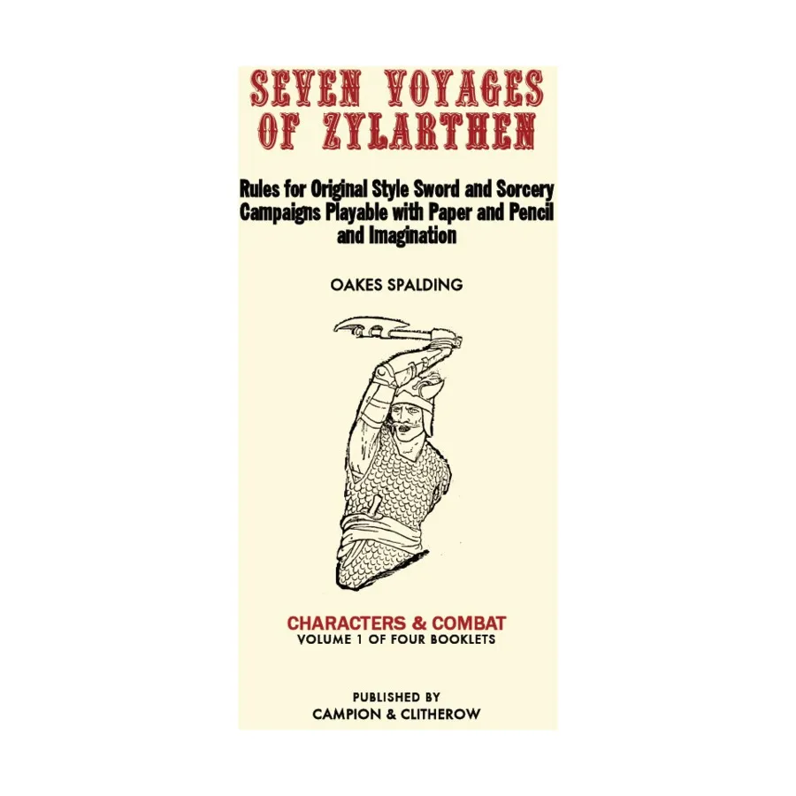 

Characters & Combat, Seven Voyages of Zylarthen, мягкая обложка