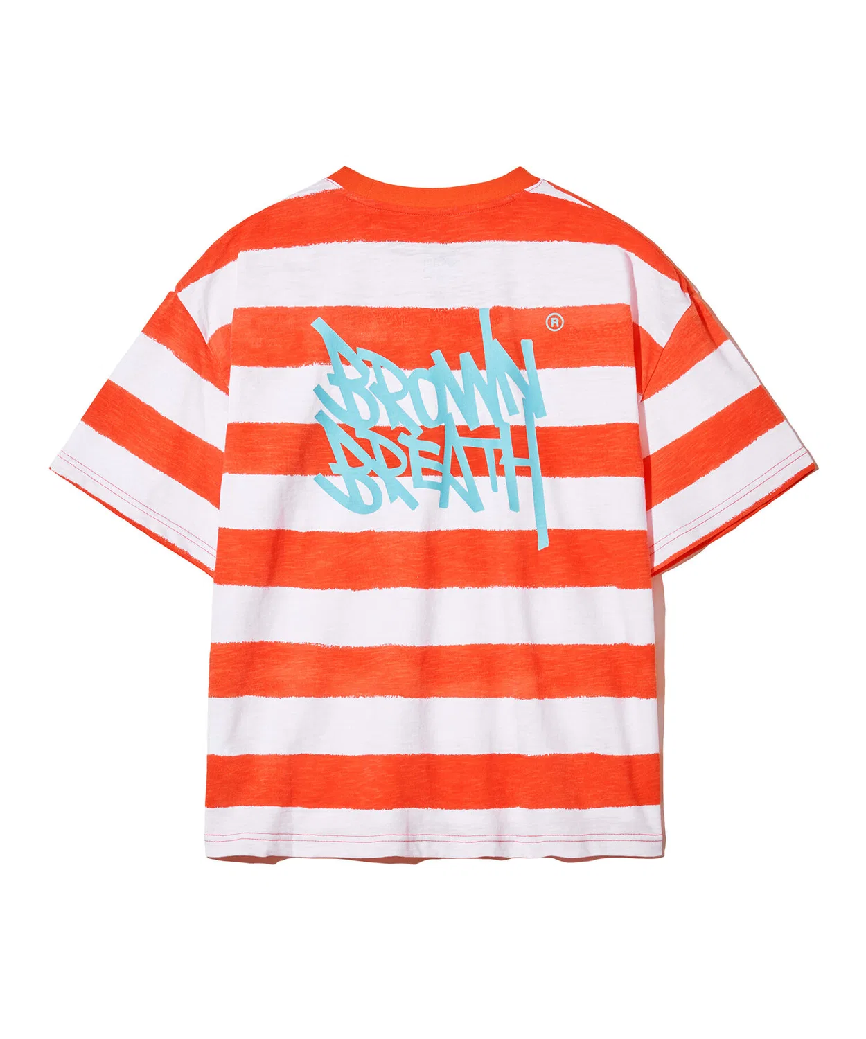 Детская футболка с принтом оранжевая от Brownbreath Kids — фото 2