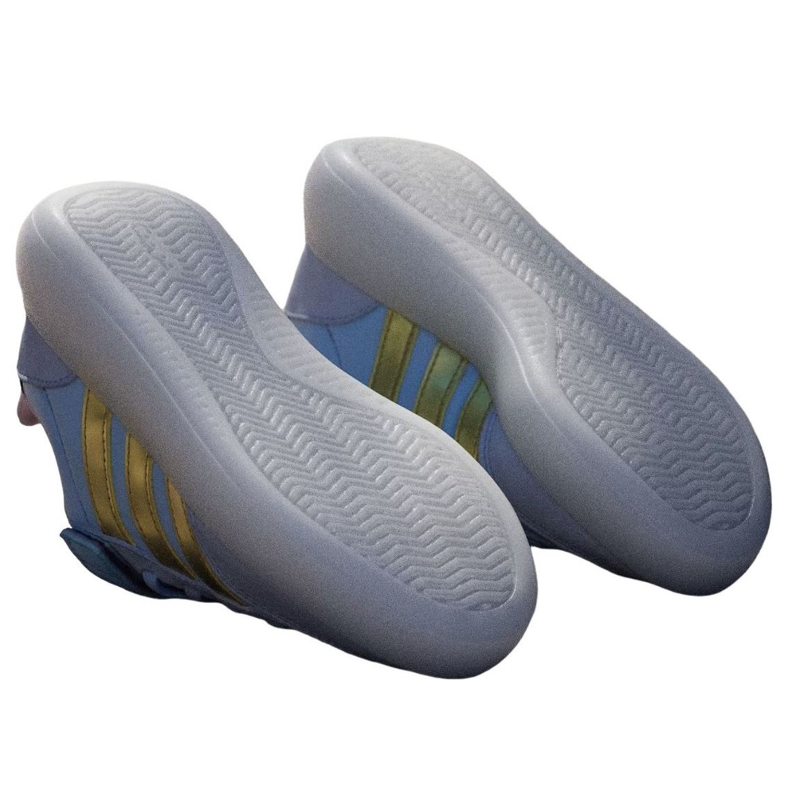 (PS) Adidas x Disney Frozen Barreda Decode 'Glow Blue Gold Metallic' — фото 3