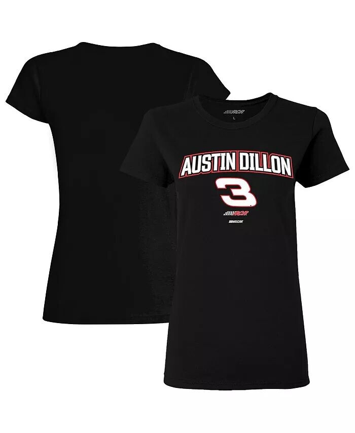 

Женская черная футболка Austin Dillon Car Richard Childress Racing Team Collection