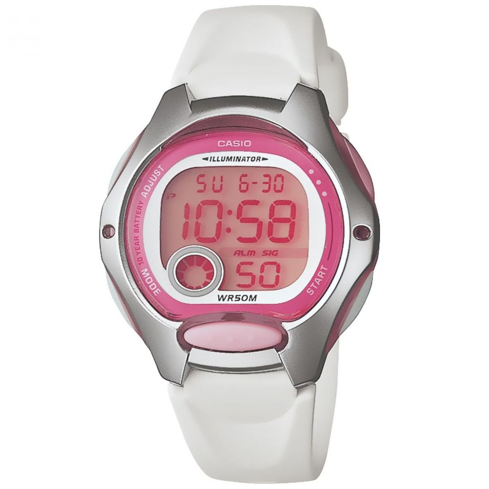 

Часы из белой смолы Casio