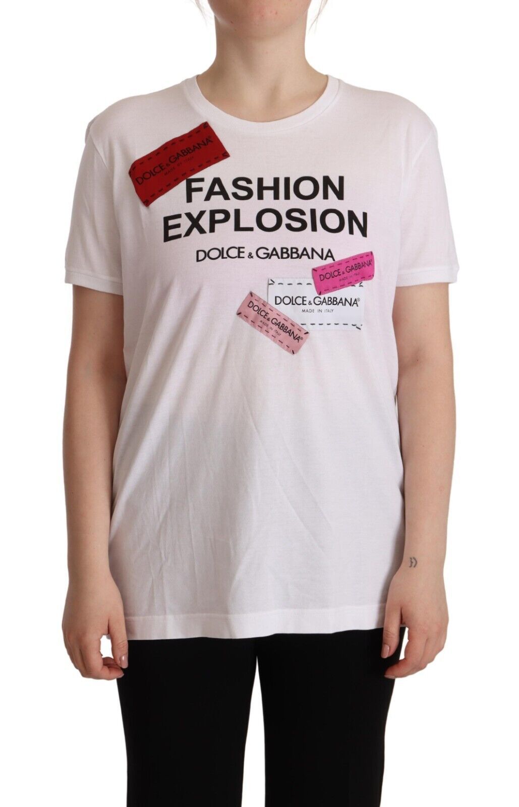 

Футболка Chic Fashion Explosion с круглым вырезом Dolce & Gabbana, белый