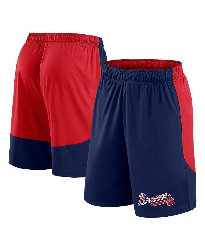 

Мужские шорты из полиэстера темно-синего/красного цвета от Atlanta Braves Fanatics