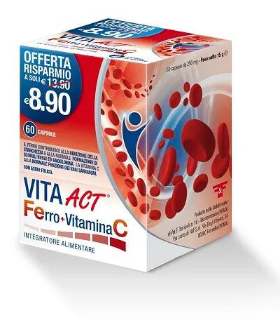 

Vita Act Железо + витамин С, 60 капсул F&F