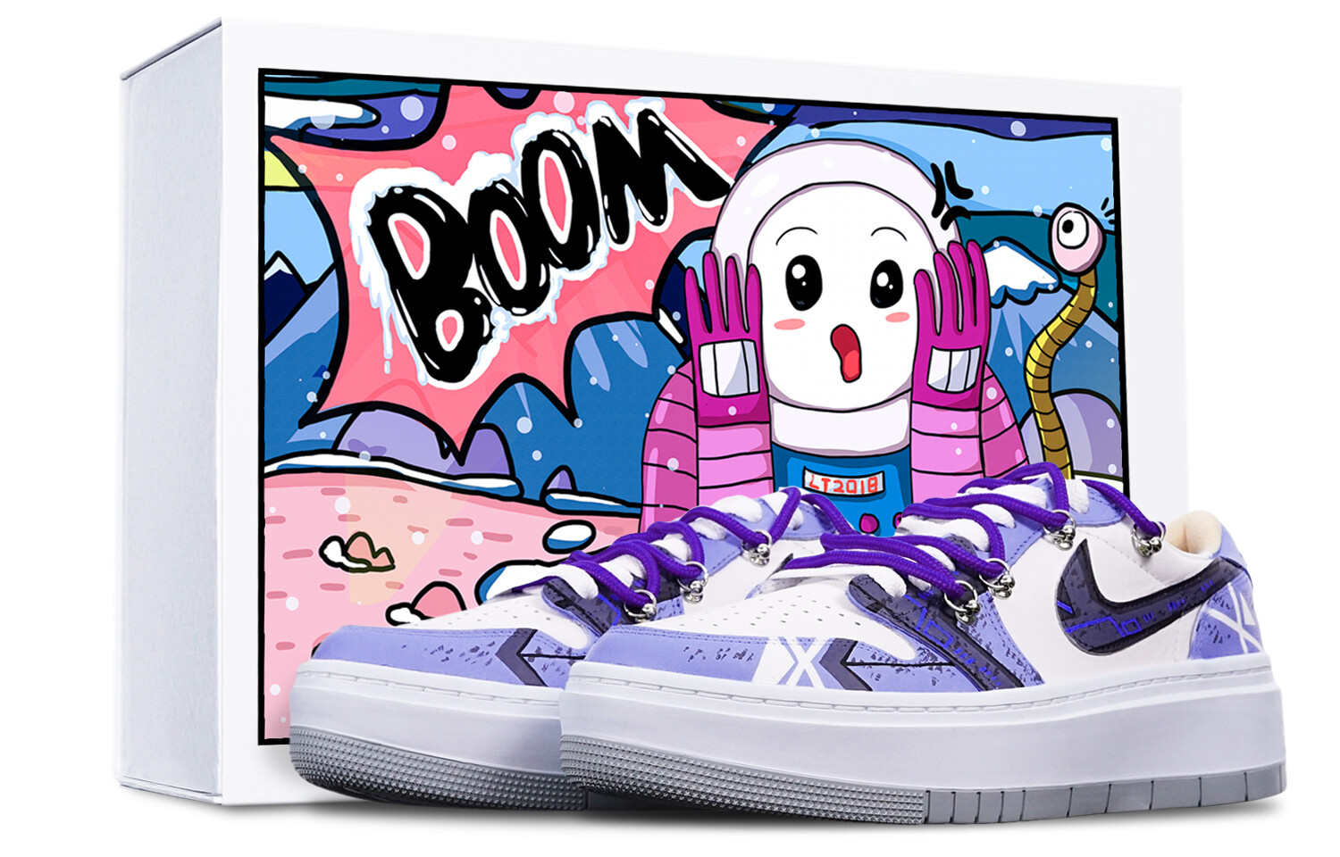 

Кроссовки Air Jordan 1 Vintage Basketball Shoes Women's Low-Top White