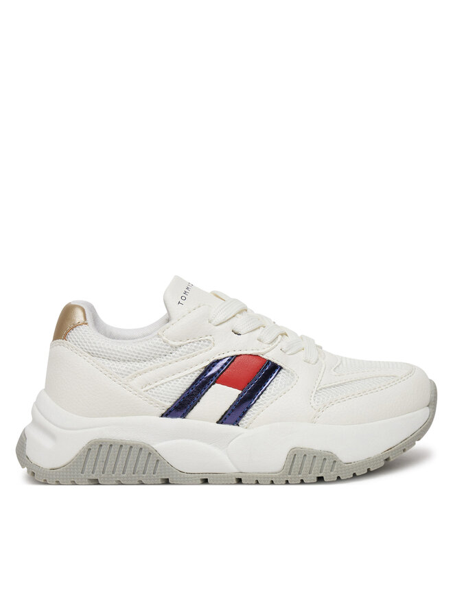 

Кроссовки Tommy Hilfiger Flag Low Cut Lace-Up Sneaker T3A9-33550-1697 M, белый