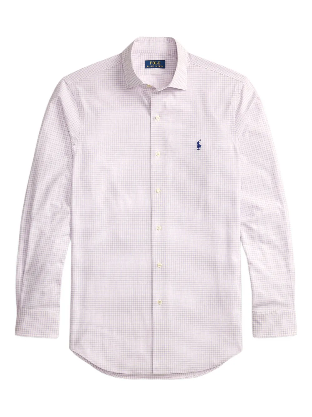 

Клетчатая рубашка с длинными рукавами Polo Ralph Lauren, белый