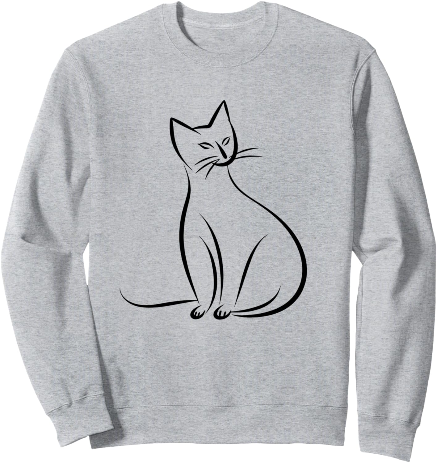 

Толстовка с рисунком кошки Cat Mom Graphic Shirt And Giveaway, серый