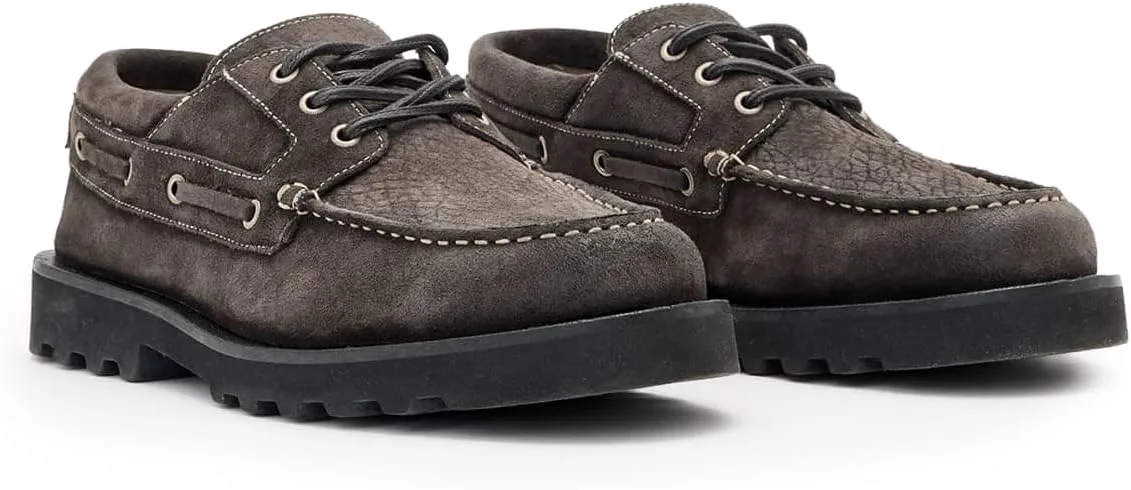 Лоферы AllSaints Men's Skiff Suede Shoe, серый — фото 2