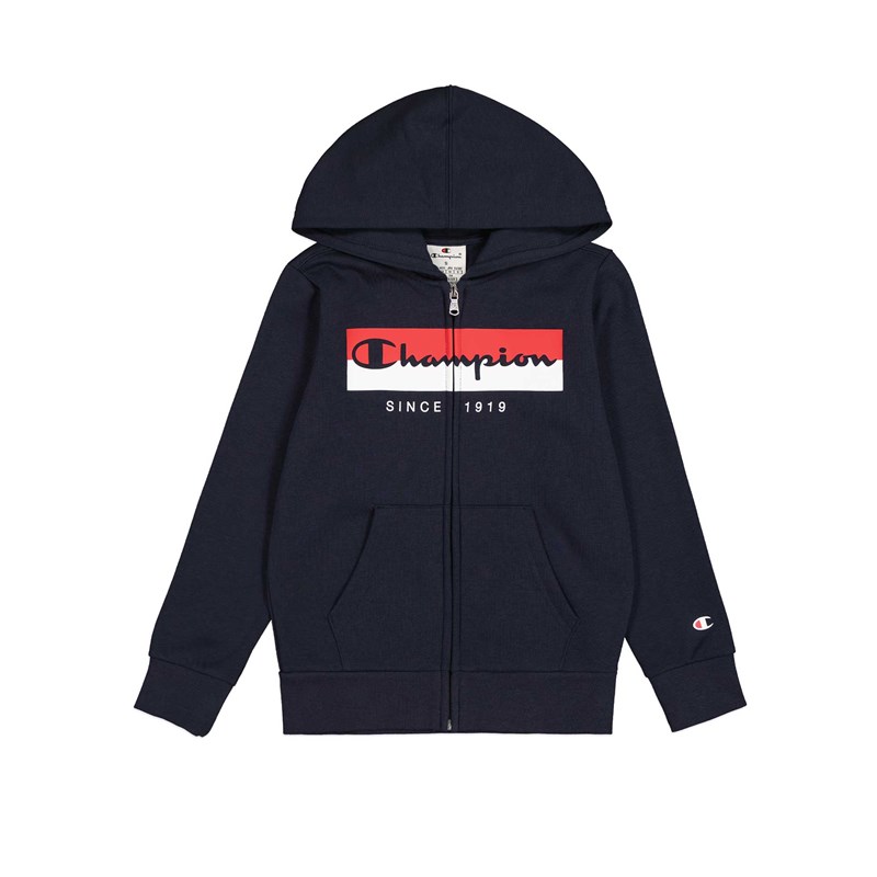 

Детская толстовка с капюшоном и полной молнией Champion, синий