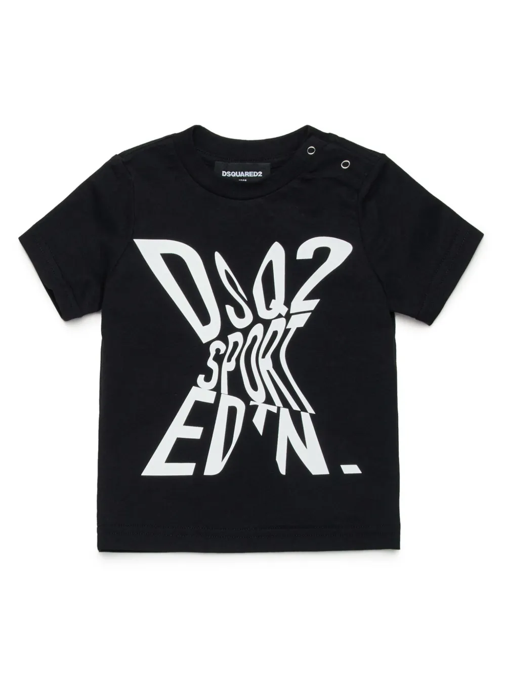 

Футболка с логотипом DSQUARED2 KIDS, черный