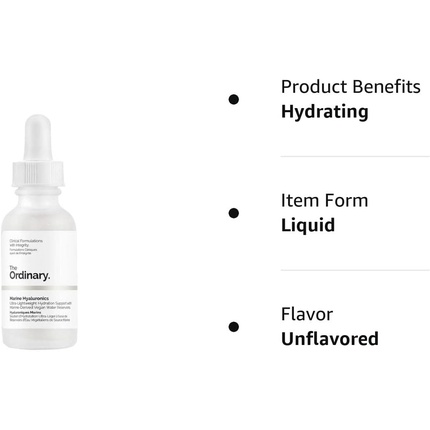 Сыворотка The Ordinary — Средство для увлажнения Marine Hyaluronics Ultra-Lightweight Hydration Support, 30 мл — фото 2