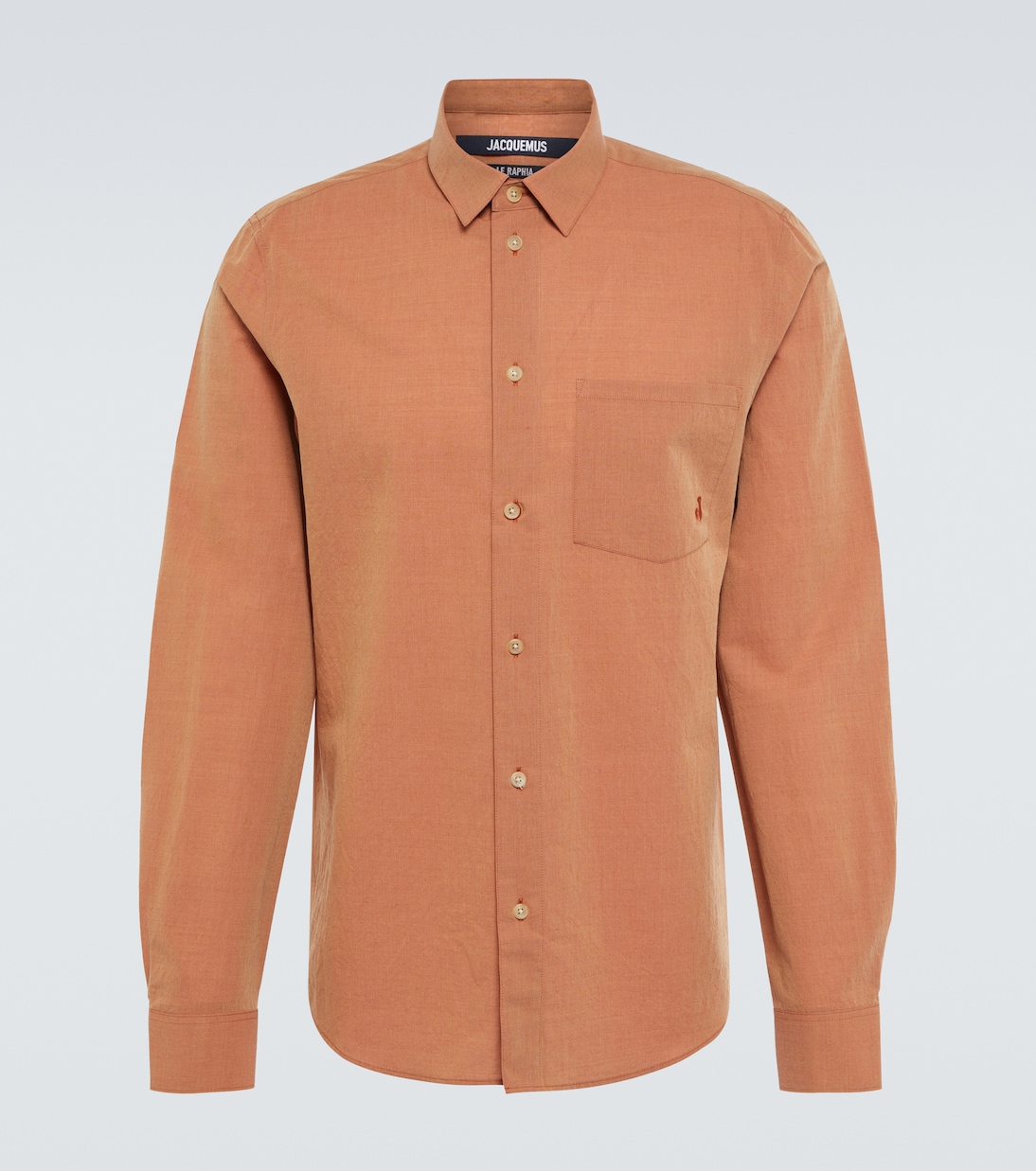 

Рубашка La Chemise Meio из хлопка и шерсти Jacquemus, Terracotta