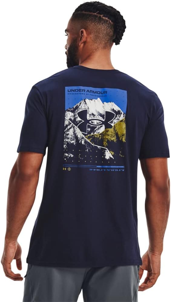 

Мужская футболка Under Armour Engineered Mountain с коротким рукавом, (410) Midnight Navy/Versa Blue/White, Белый, Мужская футболка Under Armour Engineered Mountain с коротким рукавом, (410) Midnight Navy/Versa Blue/White