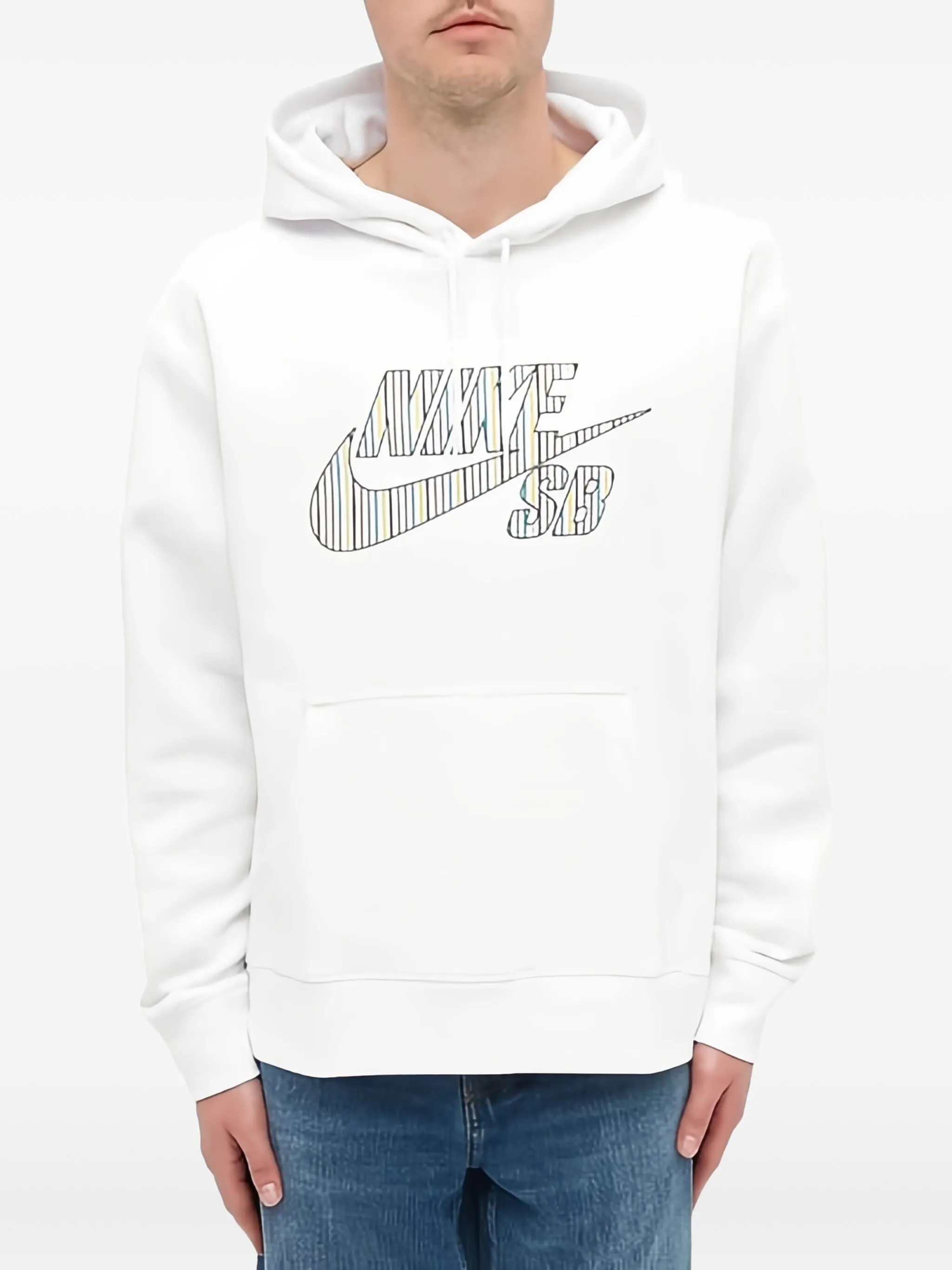 Худи с логотипом Nike, белый — фото 2