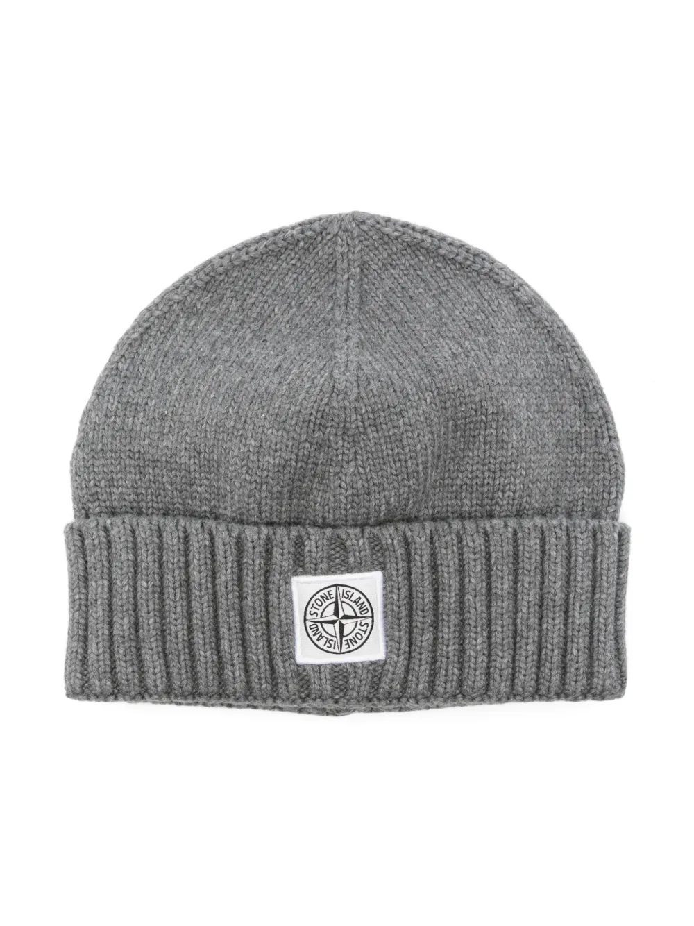 

Шапка бини с нашивкой Compass Stone Island Junior, серый