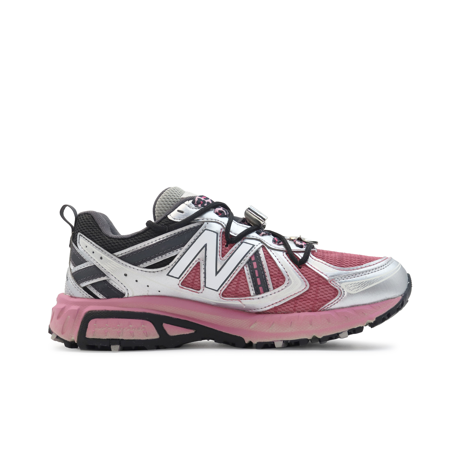 Кроссовки для бега New Balance 410 унисекс черные розовые — фото 3